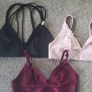 3 NWT Victorias Secret Bralette. Size medium.